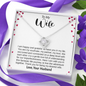 To My Wife, Love Knot Necklace With Here I Am With You In This Fantastic Life Journey Message Card, Birthday, Anniversary, Gift For Her, Jewelry For Her, Pendant For Her