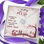 To My Wife, Love Knot Necklace With I Promise You My Whole Life Message Card, Pendant For Her, Birthday, Gift For Her, Jewelry For Her, Anniversary Gift