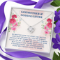 To My Godmother, Love Knot Necklace With You Are Always Present In My Heart Message Card, Mother's Day Gift, Pendant For Her, Birthday, Anniversary, Gift For Her, Jewelry For Her