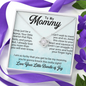 To My Mommy, Love Knot Necklace, Birthday, Mother's Day, Christmas, Anniversary, Gift For Her, Valentine's Day, Jewelry For Mom, Pendant For Mom