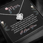 Mom, You Have Been Always There For Me Knot Pendant, Necklace With Message Card, Silver Jewelry For Her, Gift For Mother's Day, Christmas, Birthday