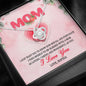 Love Knot Pendant With Message Card, Silver Necklace For Mother's Day, Christmas, Birthday, Gift Ideas For Mom/Daughter