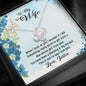 To My Wife, You Have Been A Blessing In My Life And This Is Just To Say That I Love You, Custom Name Jewelry, Couple Accessories, Customized Love Knot Necklace