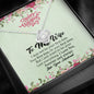 Valentine's Day Gift for Wife, I Love You Forever and Always Love Knot Pendant, Necklace With Message Card, Silver Pendant for Her, Couple Gifts