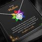 To My Mother, I Feel Like The Luckiest Daughter On Earth, Gift For Mother's Day, Birthday, Christmas, Silver Jewelry For Her, Necklace with Message Card