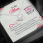 Love Knot Necklace with Beautiful Message Card, To My Mom, Thanks For Everything You Have Done For Us, Silver Jewelry For Her, Mom/Daughter Goals, Present For Her