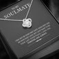To My Girlfriend/soulmate/wife Love Knot Necklace, Silver Pendant for Wife, Gift for Her, Pendant With Message Card, Couple Jewelry