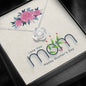 Love You Mom, Happy Mother's Day, Knot Pendant For Mother, Necklace With Message Card, Jewelry For Her, Silver Necklace, Mom/Daughter Gift Ideas