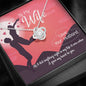 To My Wife I Gave My Heart to You Silver Knot Pendant, Gift for Christmas, Anniversary, Valentine's Day, Present for Wife, Necklace With Message Card