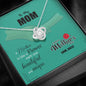 My Mom Is Unique, Customized Knot Necklace For Mother, Gift For Mother's Day, Christmas, Birthday, Gift Ideas For Mother/Daughter, Silver Pendant