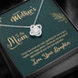 To My Mom, I Appreciate All Your Love and Dedication, Happy Mother's Day Knot Necklace, Silver Necklace With Message Card, Jewelry For Her