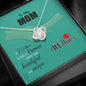 To My Mom, Happy Mother's Day, Necklace With Message Card For Her, Mom/Daughter Gift Ideas, Knot Pendant For Her, Jewelry For Her, Silver Necklace