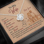 To My Wife, You Are Smarter Than You Think, Knot Necklace For Her, Jewelry For Wife, Necklace With Message Card, Accessories, Personalized Gift
