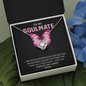 To My Soulmate, Love Knot Necklace With I May Not Be Your First Kiss But I Want To Be Your Last Message Card, Pendant For Her, Birthday, Anniversary, Gift For Her, Jewelry For Her