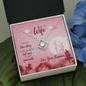 To My Wife, Love Knot Necklace With Every Love Story Is Beautiful Message Card, Pendant For Her, Birthday, Anniversary, Gift For Her, Jewelry For Her, Pleasing Necklace With Message Card