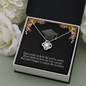 Love Knot Necklace With Take Pride In How Far You've Come Message Card, Convocation Day Gift For Her, Pendant For Her, Jewelry For Her