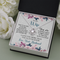 To My Wife, Love Knot Necklace With I Will Always Be There Just Remember That Message Card, Jewelry For Her, Birthday, Gift For Her, Pendant For Her, Message Card