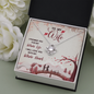 To My Wife, Love Knot Necklace With I Promise You My Whole Life Message Card, Pendant For Her, Birthday, Gift For Her, Jewelry For Her, Anniversary Gift