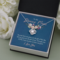 To My Bonus Mom, Love Knot Necklace, Pendant For Her, Birthday, Anniversary, Christmas, Mother's Day Gift For Her, Jewelry For Her, Necklace For Her