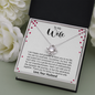 To My Wife, Love Knot Necklace With Here I Am With You In This Fantastic Life Journey Message Card, Birthday, Anniversary, Gift For Her, Jewelry For Her, Pendant For Her