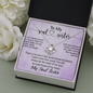 To My Soul Sister, Love Knot Necklace With I Can Always Count On You To Wipe My Tears Message Card, Birthday, Gift For Her, Necklace for Her, Jewelry For Her