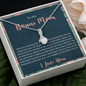 To My Bonus Mom, Alluring Beauty Necklace, Mother’s Day Gift For Her, Necklace For Her, Jewelry For Her, Birthday, Christmas, Anniversary, Customized Pendant For Her