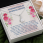 To My Godmother, Alluring Beauty Necklace With You Are Always Present In My Heart Message Card, Mother's Day Gift, Pendant For Her, Birthday, Anniversary, Gift For Her, Jewelry For Her
