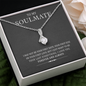 My Soulmate, Alluring Beauty Necklace With Message Card, Jewelry For Her, Anniversary, Birthday, Gift For Her, Pendant For Her, Attractive Necklace With Message Card