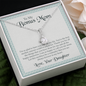 To My Bonus Mom, Alluring Beauty Necklace With You Are The Best Mother Anyone Could've Asked For Message Card, Mother's Day Gift, Pendant For Her, Birthday, Anniversary, Gift For Her, Jewelry For Her