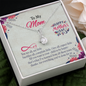 To My Mom, Alluring Beauty Necklace With All You Want Is Your Child To Be Happy Message Card, Mother's Day Gift, Birthday, Anniversary, Pendant For Her, Jewelry For Her