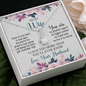 To My Wife, Alluring Beauty Necklace With I Will Always Be There Just Remember That Message Card, Jewelry For Her, Birthday, Gift For Her, Pendant For Her, Message Card