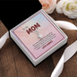 To My Mom, Alluring Beauty Necklace With Your Smile Brightens Each Day Message Card, Mother's Day Gift, Pendant For Her, Anniversary, Birthday, Gift For Her, Jewelry For Her