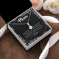 Mom, Alluring Beauty Necklace With Without Your Encouragement and Advice I Would Not Be Here Message Card, Mother's Day Gift, Birthday, Anniversary, Pendant For Her, Jewelry For Her