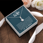 To My Wife, Alluring Beauty Necklace With You Are My Soulmate, My Partner, My Love Message Card, Jewelry For Her, Birthday Gift, Anniversary, Gift For Her, Pendant For Her