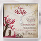 Dear Wife You Are My Everything Alluring Beauty Necklace, Gift for Valentine's Day, Birthday, Anniversary, Couple Collection, Necklace With Message Card
