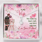 To My Wife You Make My Heart Melt and Fill It With Love Silver Pendant, Silver Pendant for Wife, Couple Collection, Valentine's and Birthday Gift, Jewelry for Her