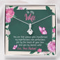 To My Wife Silver Pendant, Alluring Beauty Necklace, Couple Collection, Pendant for Her, Couple Jewelry, Love You My Dearest Wife Beauty Necklace for Wife