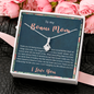 To My Bonus Mom, Alluring Beauty Necklace, Mother’s Day Gift For Her, Necklace For Her, Jewelry For Her, Birthday, Christmas, Anniversary, Customized Pendant For Her