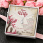 Dear Wife You Are My Everything Alluring Beauty Necklace, Gift for Valentine's Day, Birthday, Anniversary, Couple Collection, Necklace With Message Card