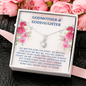 To My Godmother, Alluring Beauty Necklace With You Are Always Present In My Heart Message Card, Mother's Day Gift, Pendant For Her, Birthday, Anniversary, Gift For Her, Jewelry For Her