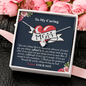 To My Caring Mom, Alluring Beauty Necklace, Birthday, Mother's Day, Christmas, Anniversary, Gift For Her, Valentine's Day, Custom Jewelry For Mom, Silver Pendant