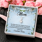 Mom, Alluring Beauty Necklace With For All The Times That I Forget To Thank You Message Card, Pendant For Her, Mother's Day Gift, Birthday, Anniversary Gift For Her, Jewelry For Her