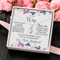 To My Wife, Alluring Beauty Necklace With I Will Always Be There Just Remember That Message Card, Jewelry For Her, Birthday, Gift For Her, Pendant For Her, Message Card