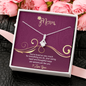 Mom, Alluring Beauty Necklace With Love You For Everything You Do Message Card, Mother's Day Gift, Birthday, Anniversary, Gift For Her, Jewelry For Her, Pendant For Her