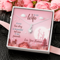 To My Wife, Alluring Beauty Necklace With Our Love Story Is My Favourite Message Card, Birthday, Anniversary, Gift For Her, Jewelry For Her, Pendant For Her, Adorable Necklace With Message Card