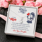 Alluring Beauty Necklace For Mother's Day, Necklace With Message Card, Gift for Moms, Jewelry for Women, Mom/Daughter Pendant
