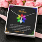 Gift For Mother's Day, Christmas, Birthday, Alluring Beauty Pendant For Mom/Mother/Mama/Mommy, Mom I Feel Like The Luckiest, Necklace With Message Card