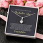 To A Beautiful Girl, Alluring Beauty Necklace With Move Confidently In The Direction of Your Dreams Message Card, Pendant For Her, Graduation Day Gift For Her, Jewelry For Her