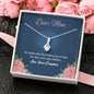 Alluring Beauty Necklace, Mother Daughter Gift, Jewelry For Her, Silver Necklace With Message Card, Mother's Day, Birthday, Christmas