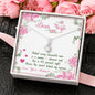 Alluring Beauty Necklace for Wife, Silver Pendant for Wife, Couple Collection, Necklace With Message Card, Christmas, Anniversary, Gift for Valentine's Day